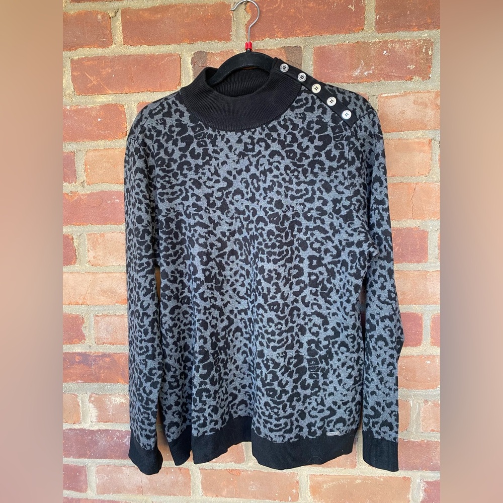 Calvin Klein Leopard Print Sweater
